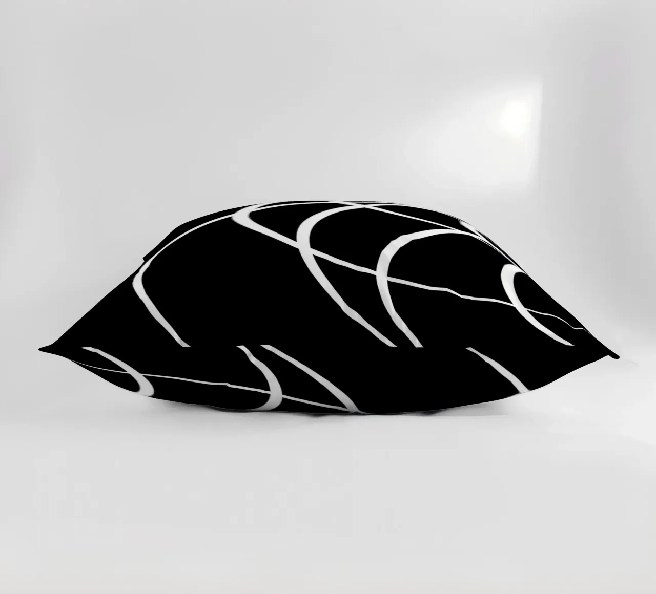 Linee bianche circolari minimaliste cuscino da MODERN NUANCE