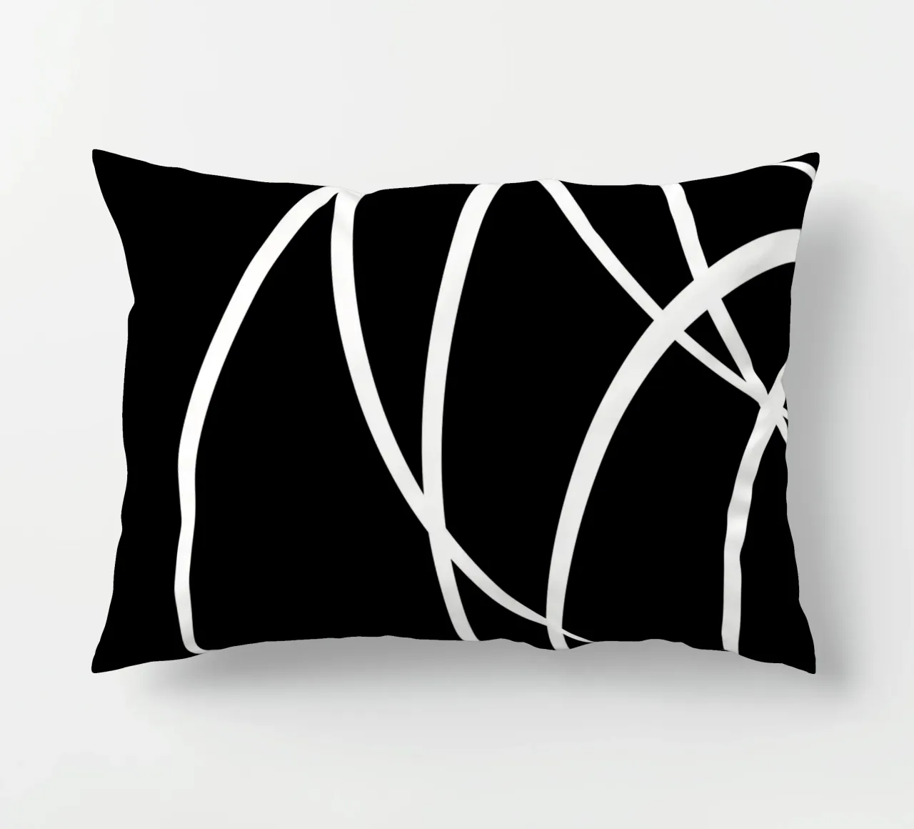 Linee bianche circolari minimaliste cuscino da MODERN NUANCE