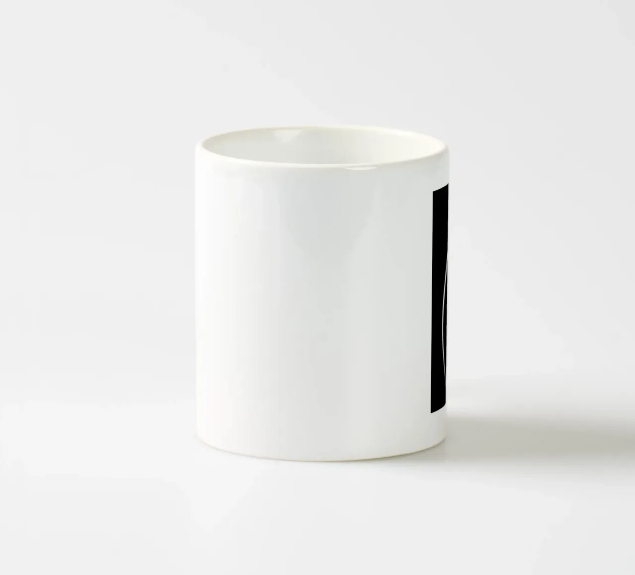 Linee bianche circolari minimaliste tazza in ceramica da MODERN NUANCE