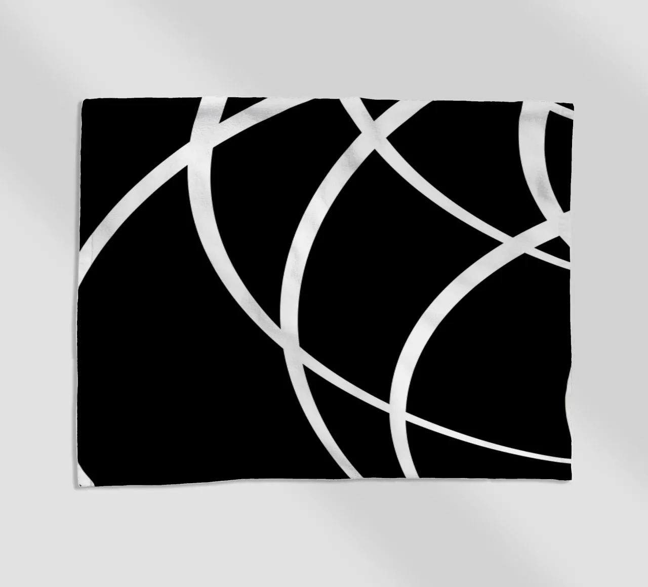 Linee bianche circolari minimaliste telo mare da MODERN NUANCE