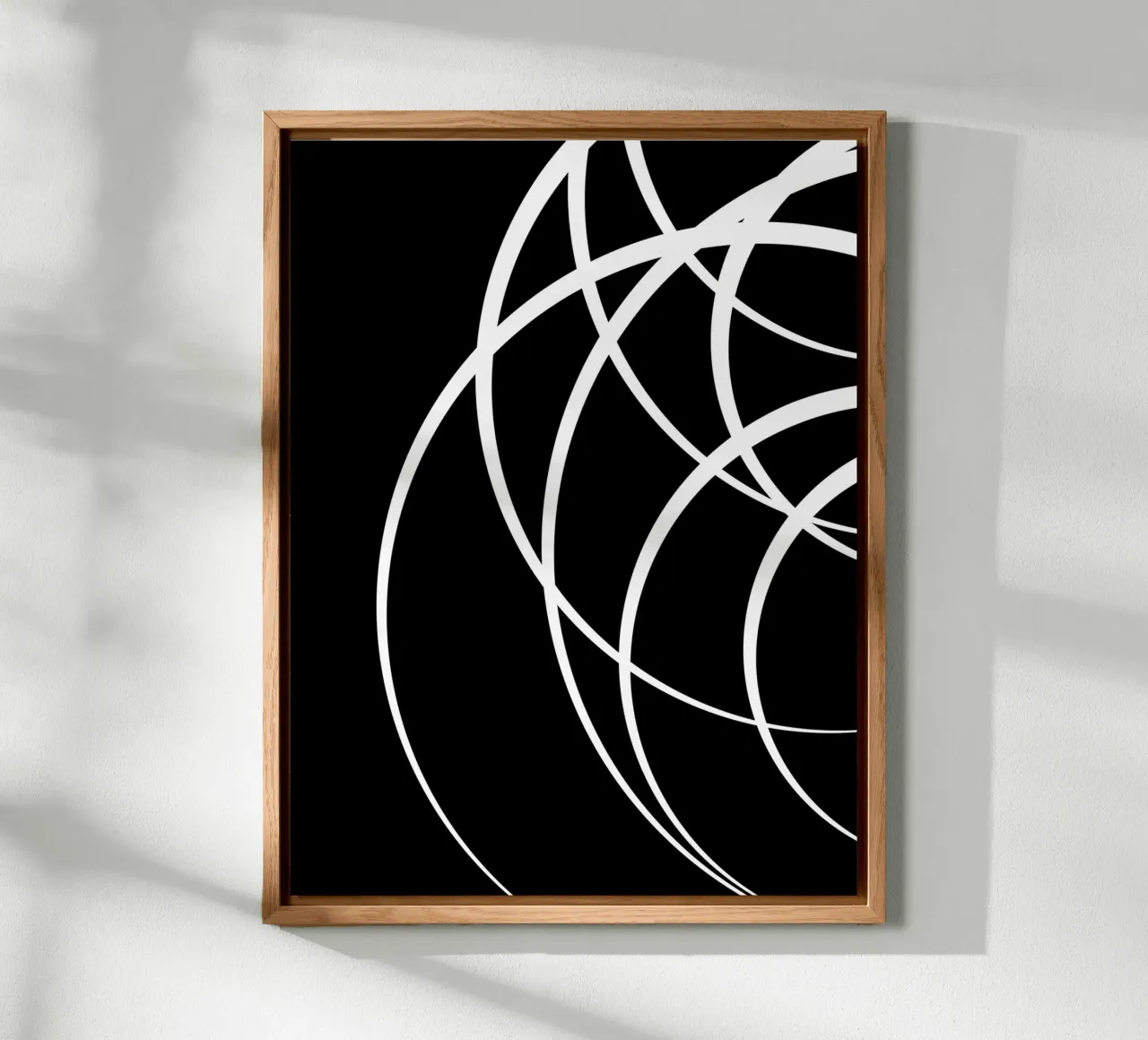 Linee bianche circolari minimaliste alluminio dibond da MODERN NUANCE