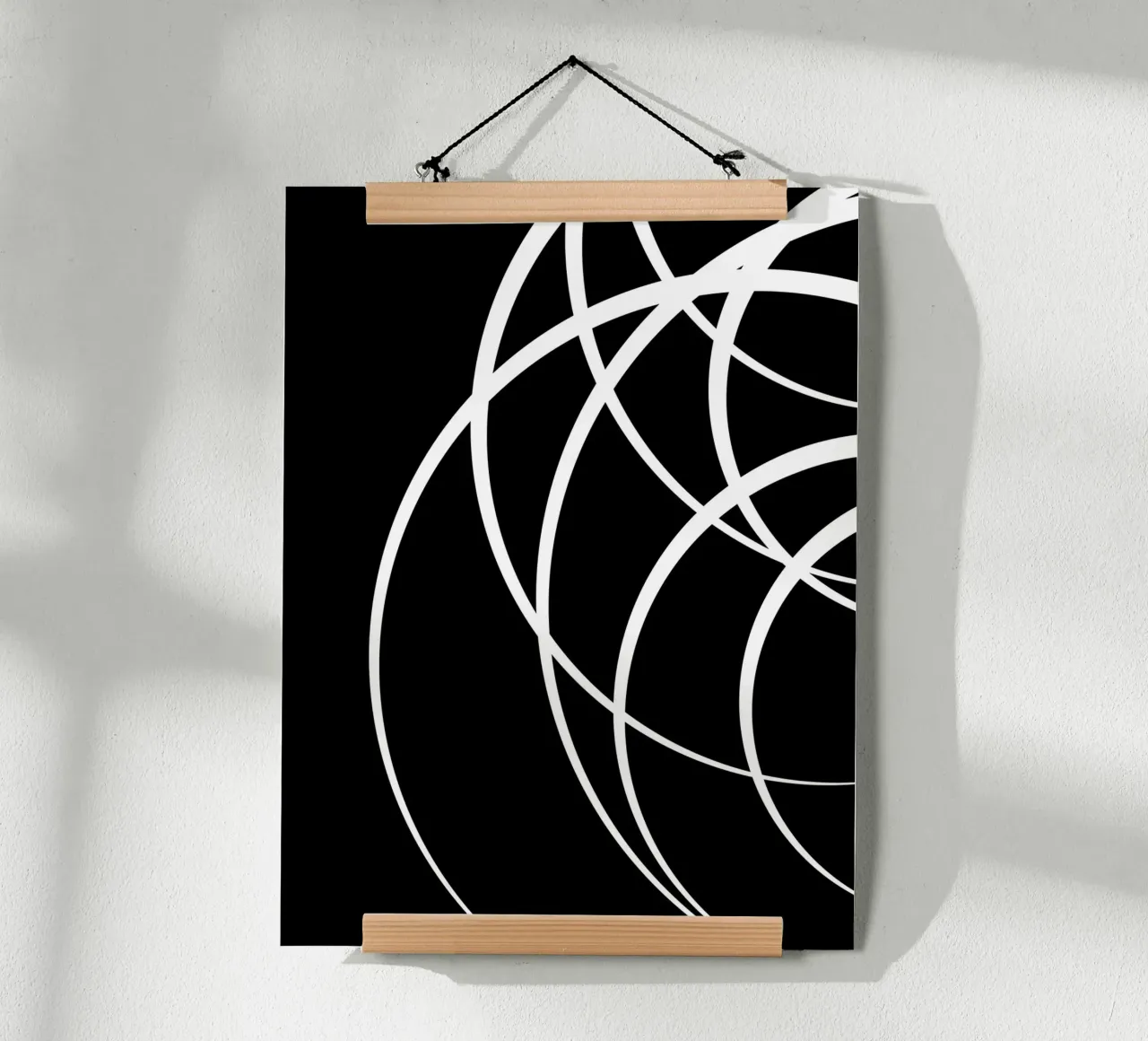 Linee bianche circolari minimaliste carta hahnemühle da MODERN NUANCE
