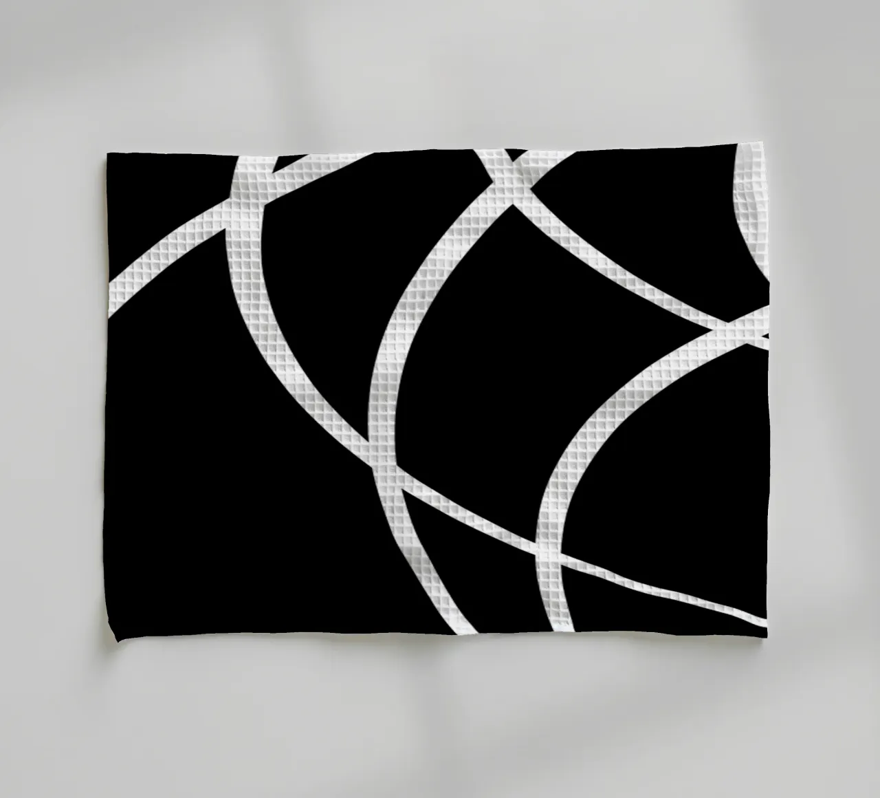 Linee bianche circolari minimaliste canovaccio da cucina da MODERN NUANCE