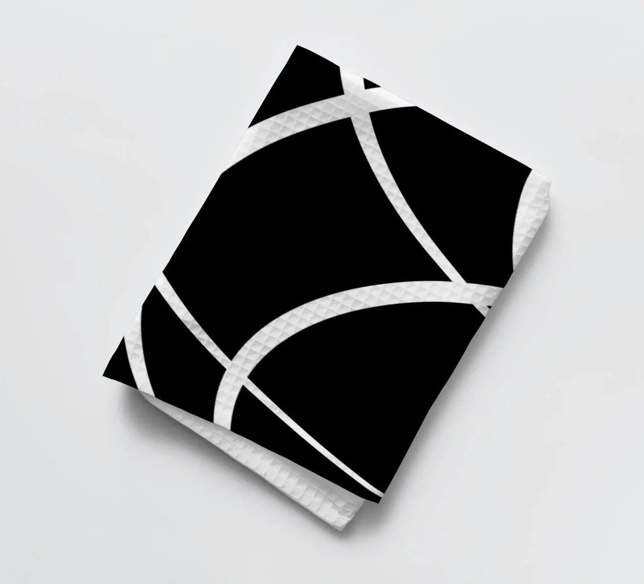 Linee bianche circolari minimaliste canovaccio da cucina da MODERN NUANCE