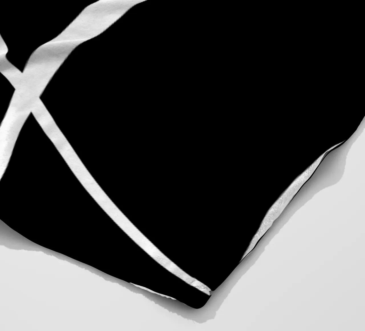 Linee bianche circolari minimaliste coperta in pile da MODERN NUANCE