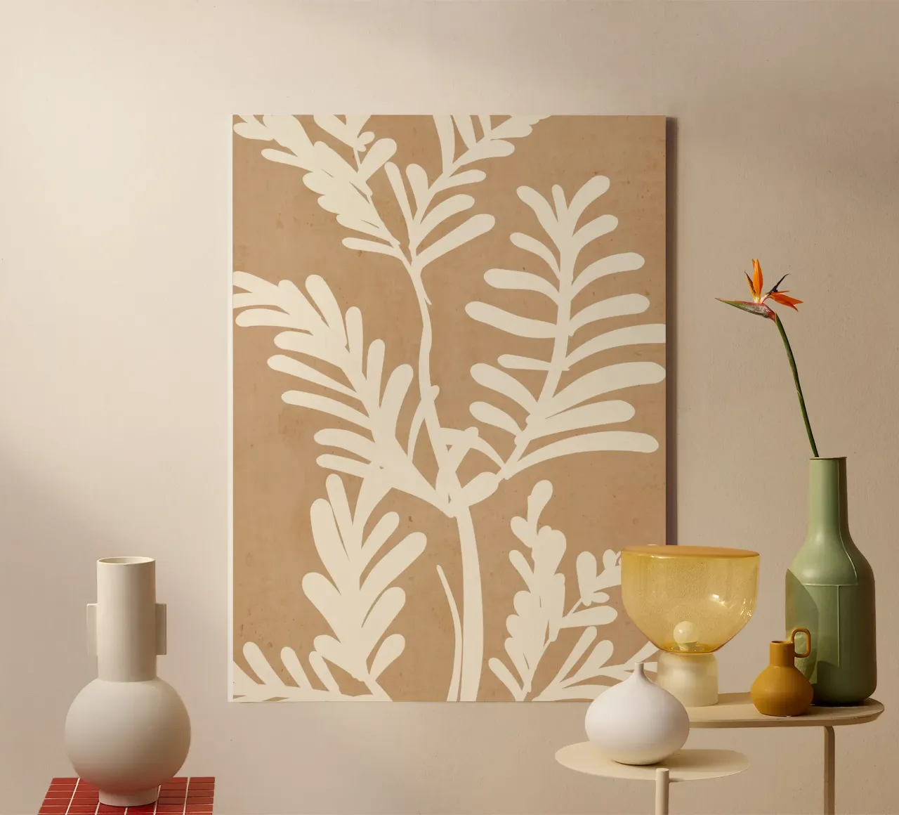 Pianta astratta minimale 6a tela da ThingDesign