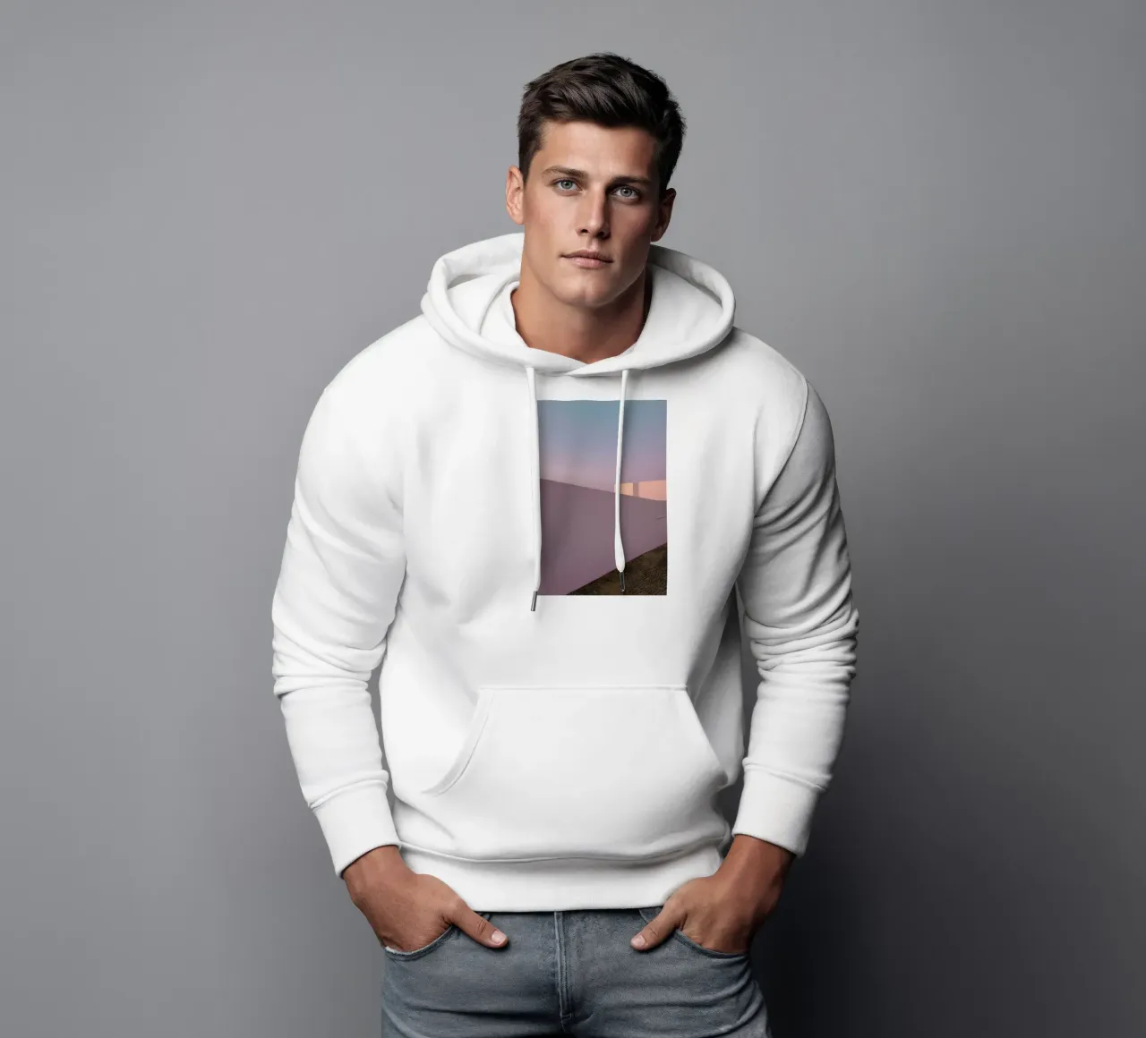 Tones and Shapes felpa con cappuccio da Sebastian Hilgetag