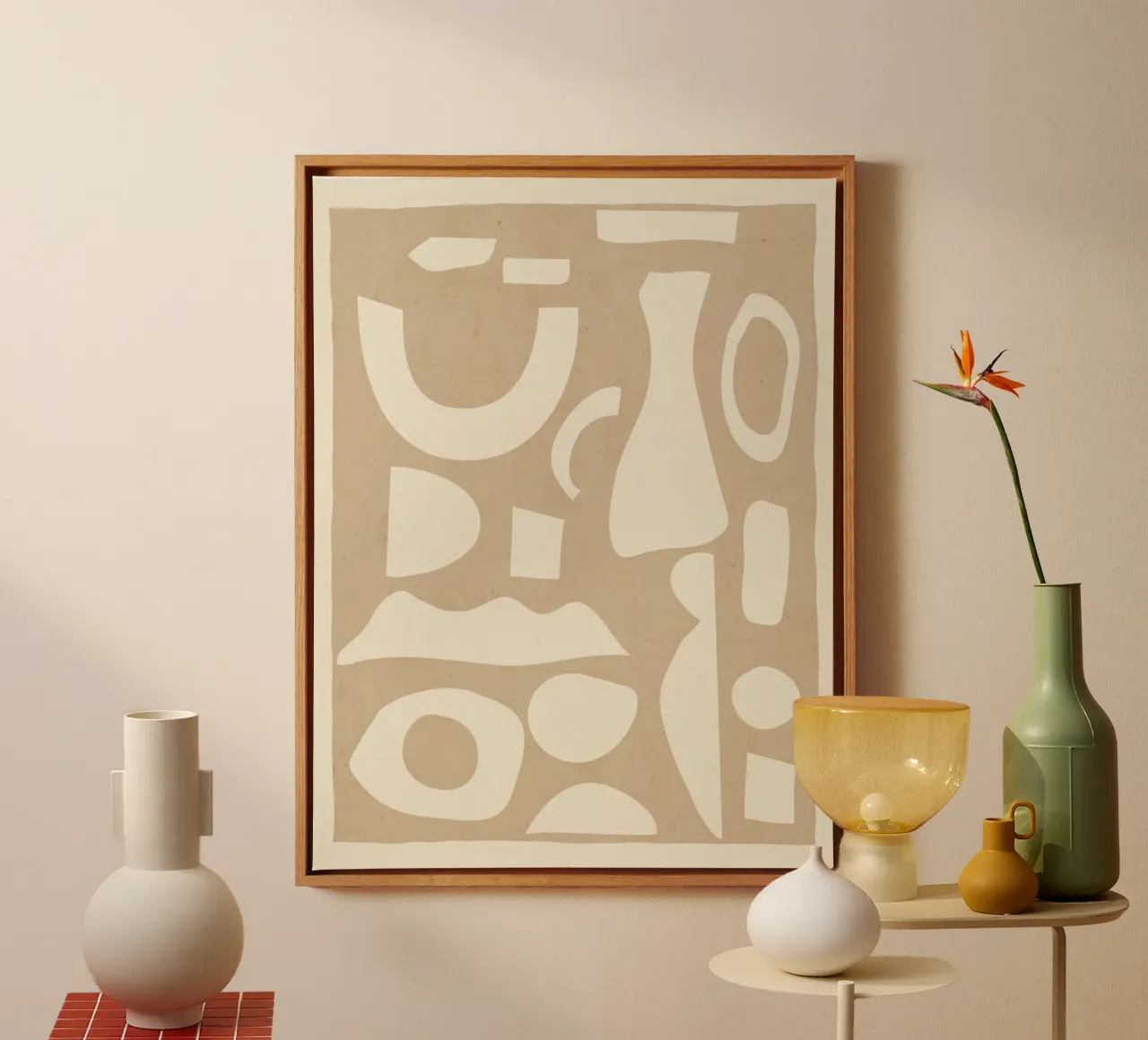 Abstract Shapes 38-9 canvas by ThingDesign