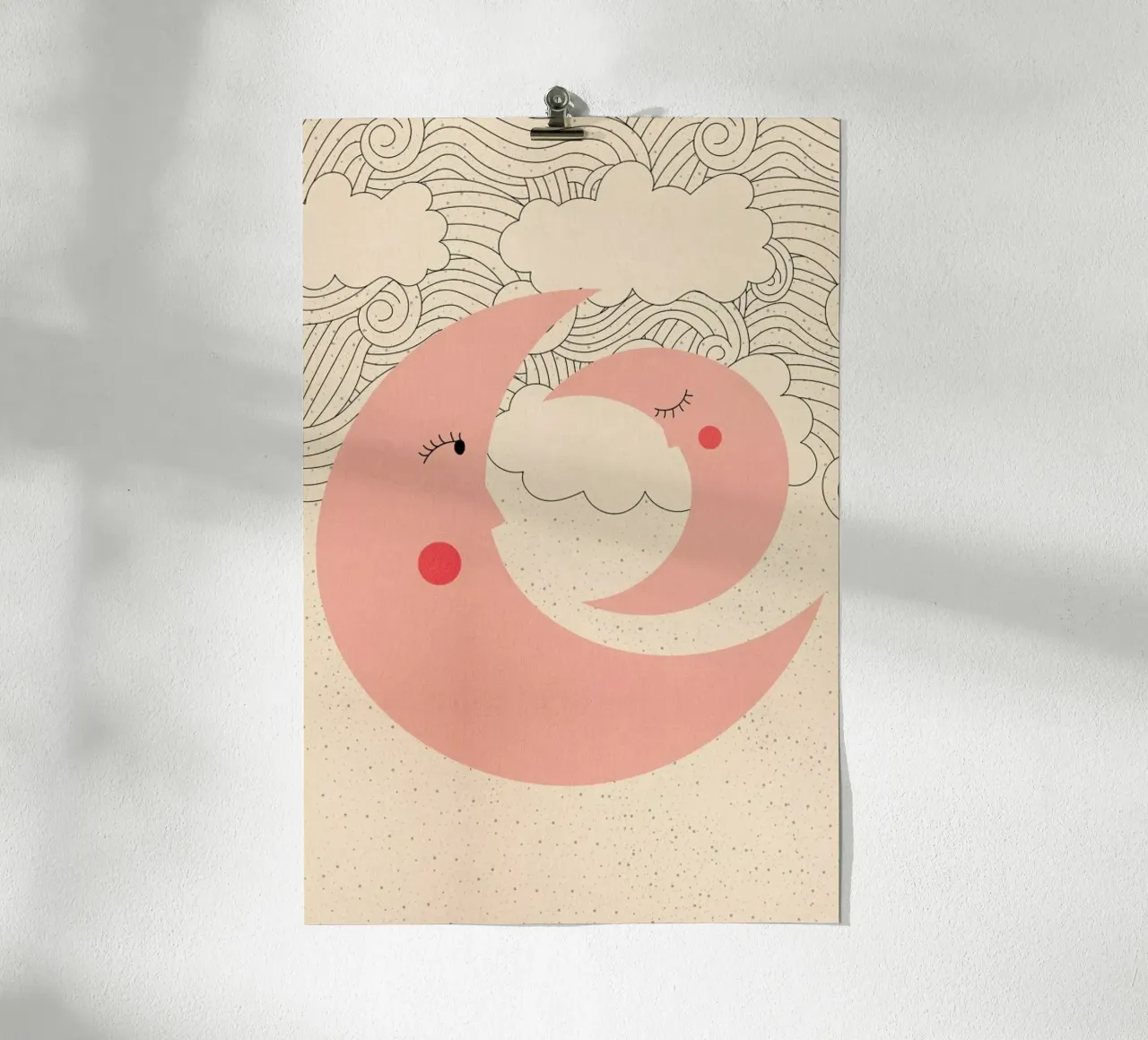 Sweet Dreams poster con telaio in alluminio da Little Flourishes