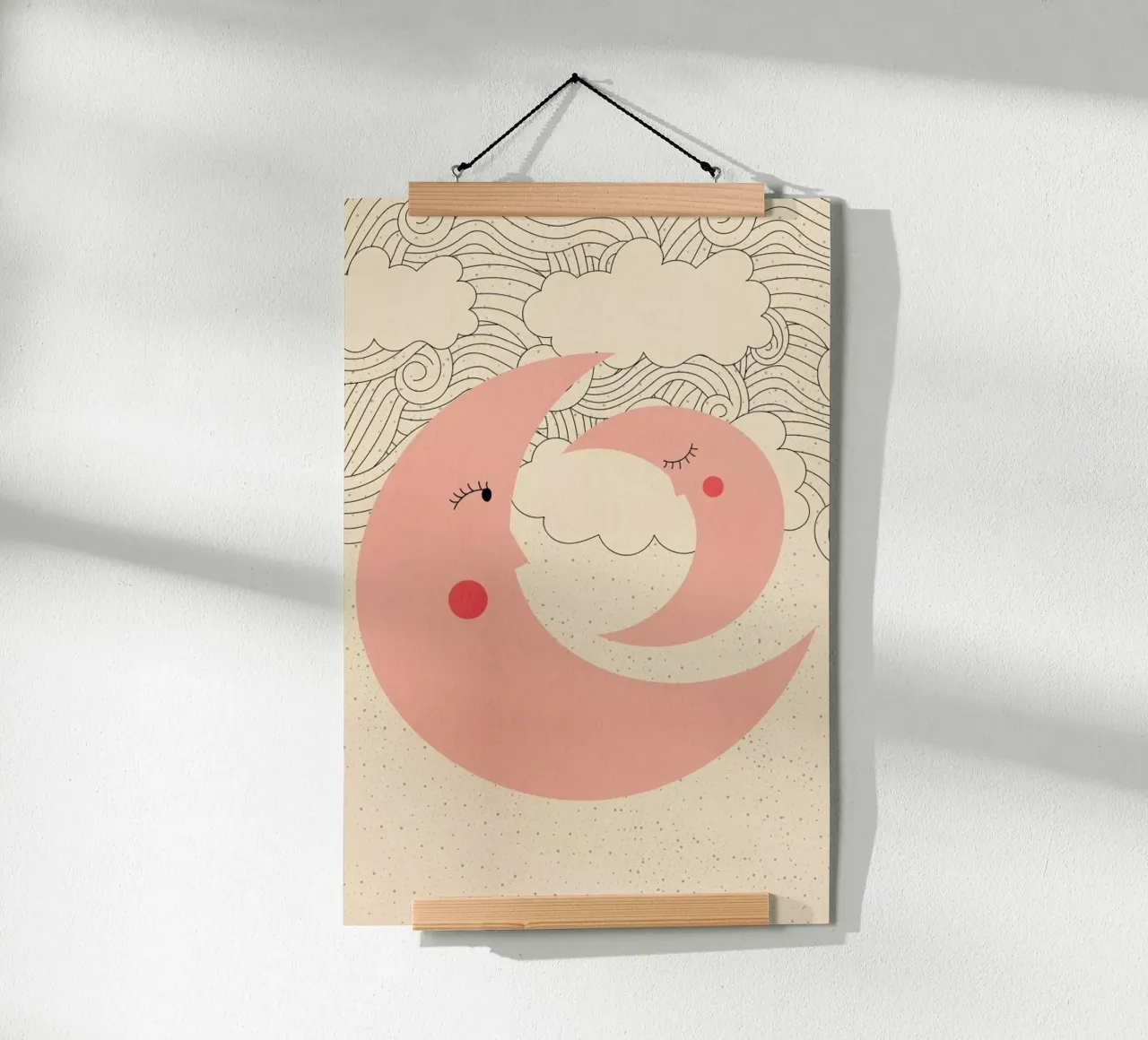 Sweet Dreams poster con telaio in alluminio da Little Flourishes