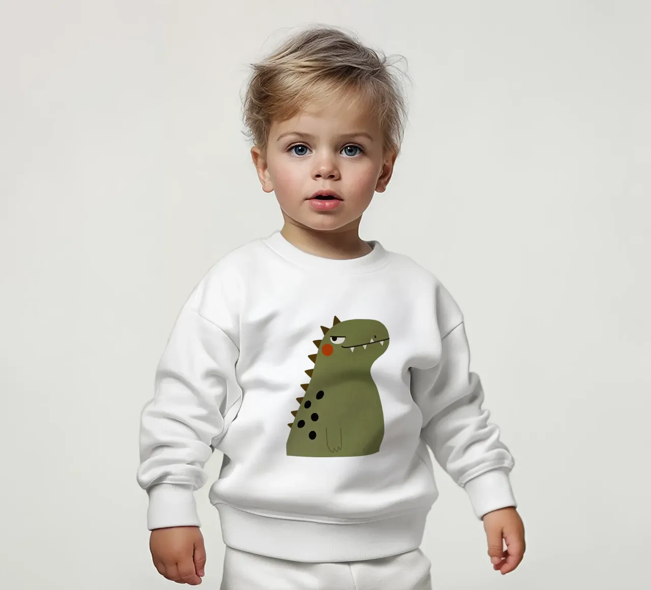 Mr Dino - Piccolo ma potente felpa neonato da KidzStudio