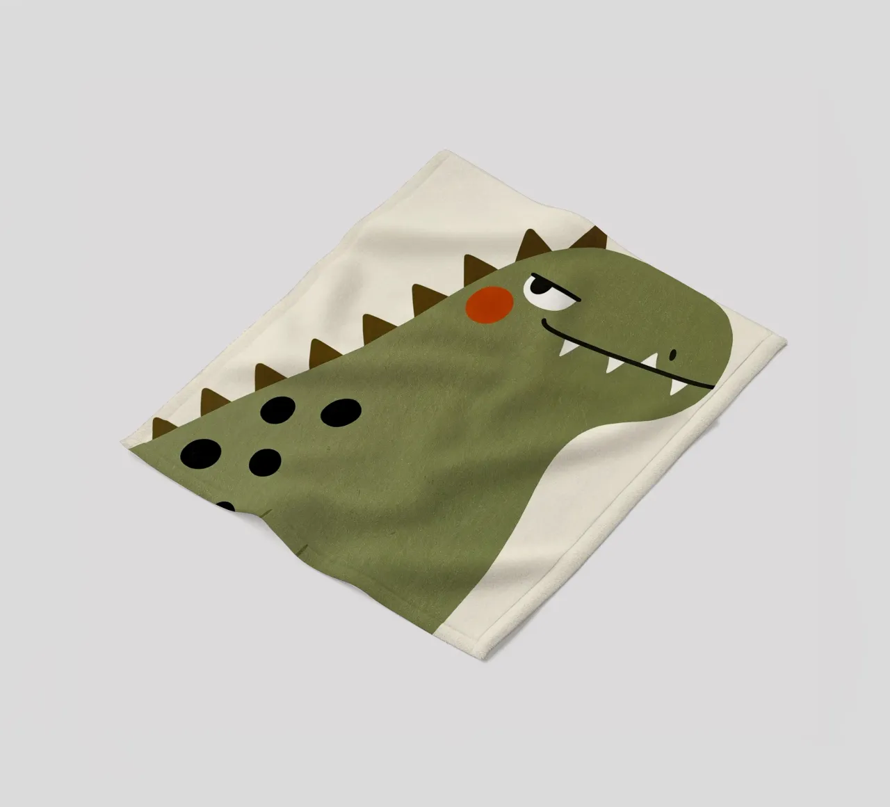 Mr Dino - Tiny But Mighty fleece blanket by KidzStudio