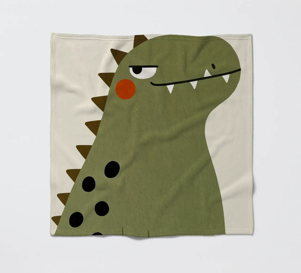 Mr Dino - Tiny But Mighty fleece blanket by KidzStudio