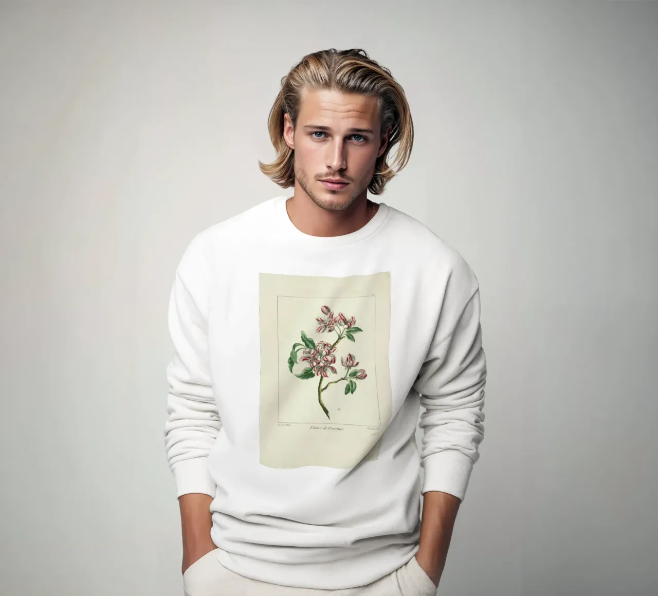 Juste Chevillet, Fleurs de pommier Caillou Marguerite, 1755 - Juste Chevillet felpa da Artokoloro Quint Lox Ltd