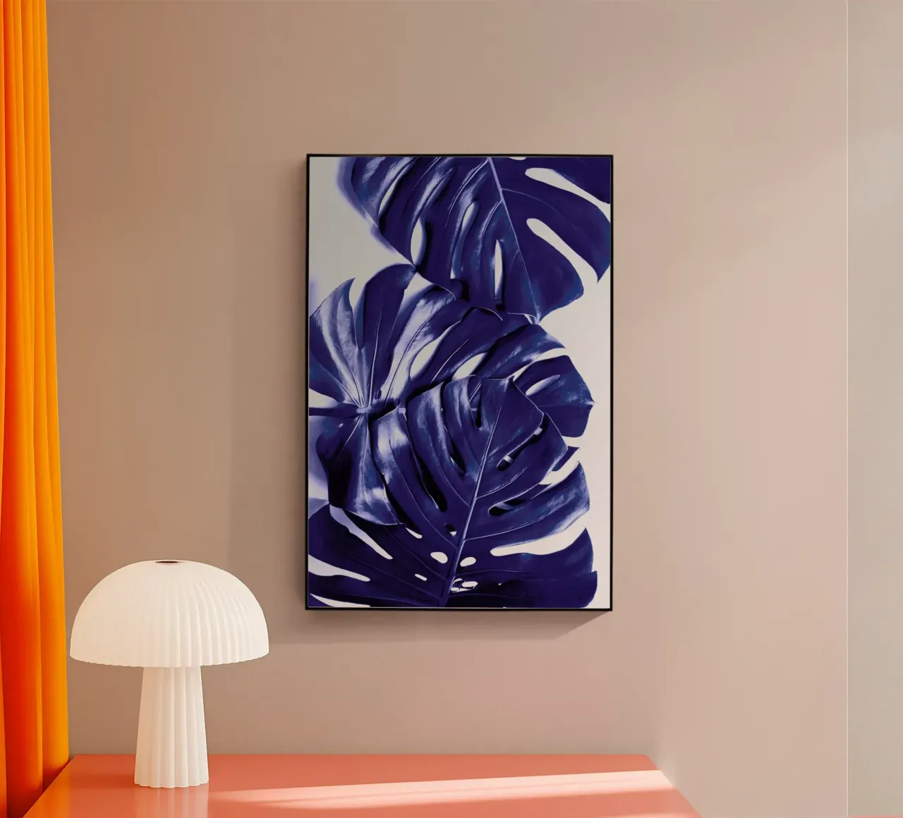 Monstera Blue plexiglass da Elena Veronese