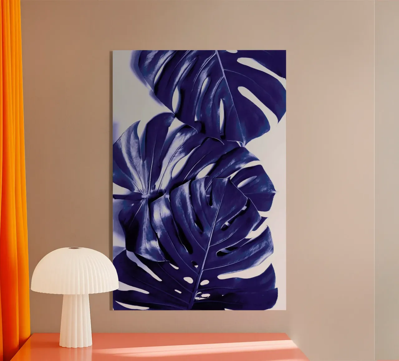 Monstera Blue plexiglass da Elena Veronese
