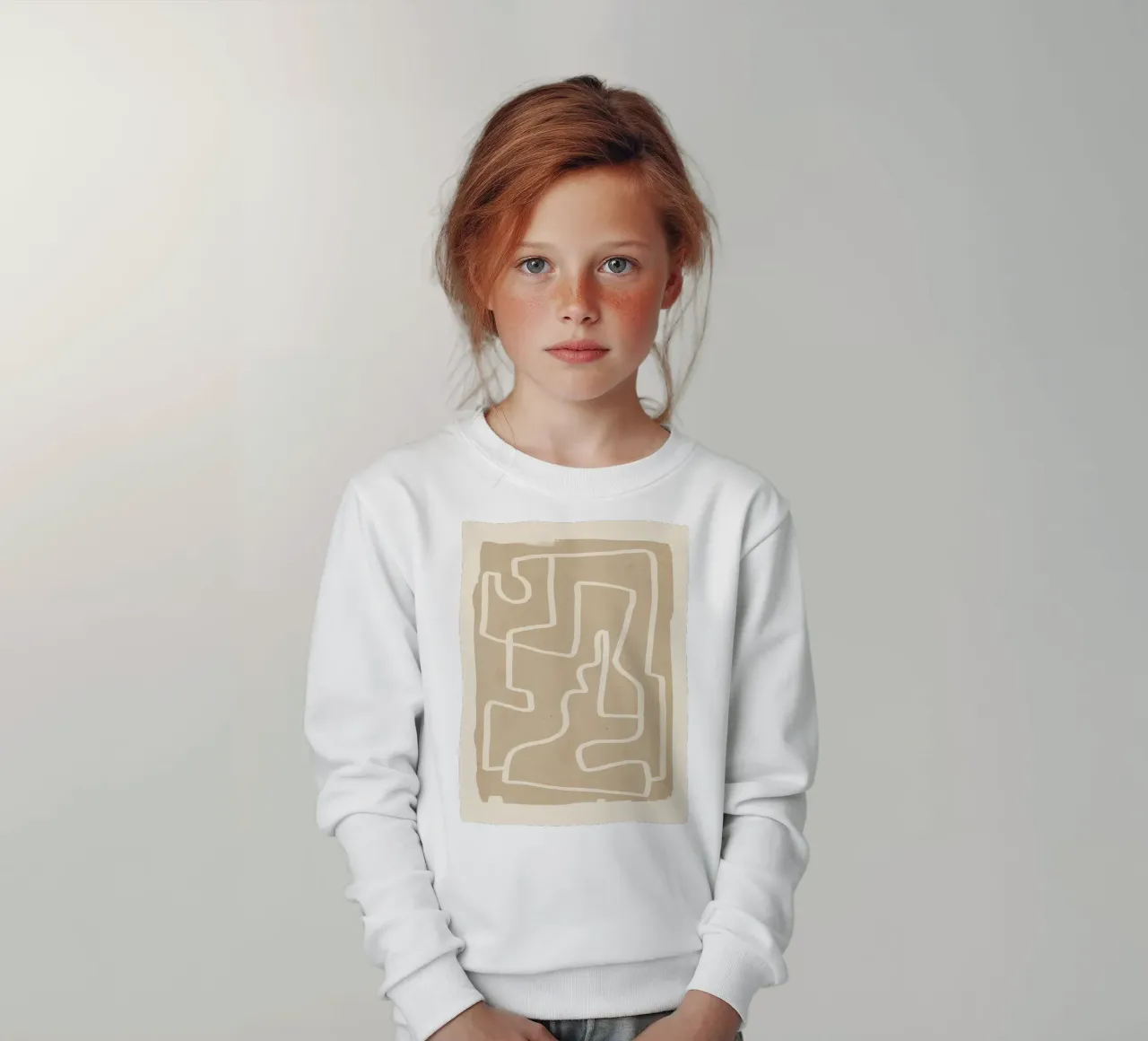 Linea astratta 143 felpa bambino da ThingDesign
