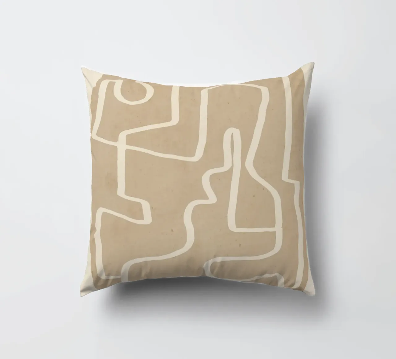 Abstrakte Linienkunst 143 Kissen von ThingDesign