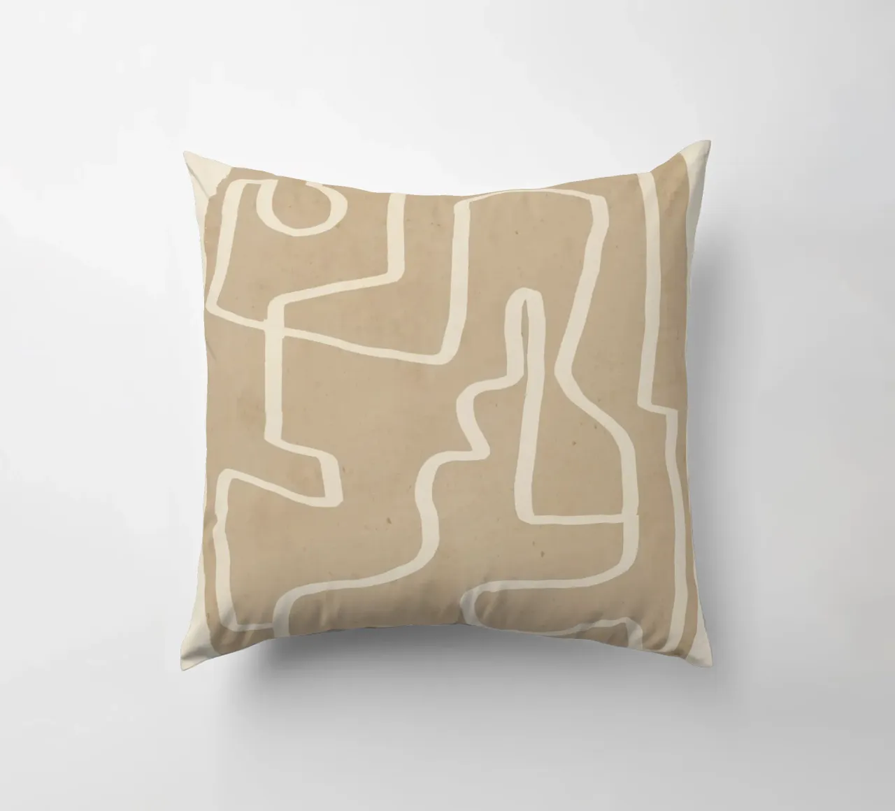 Abstrakte Linienkunst 143 Kissen von ThingDesign