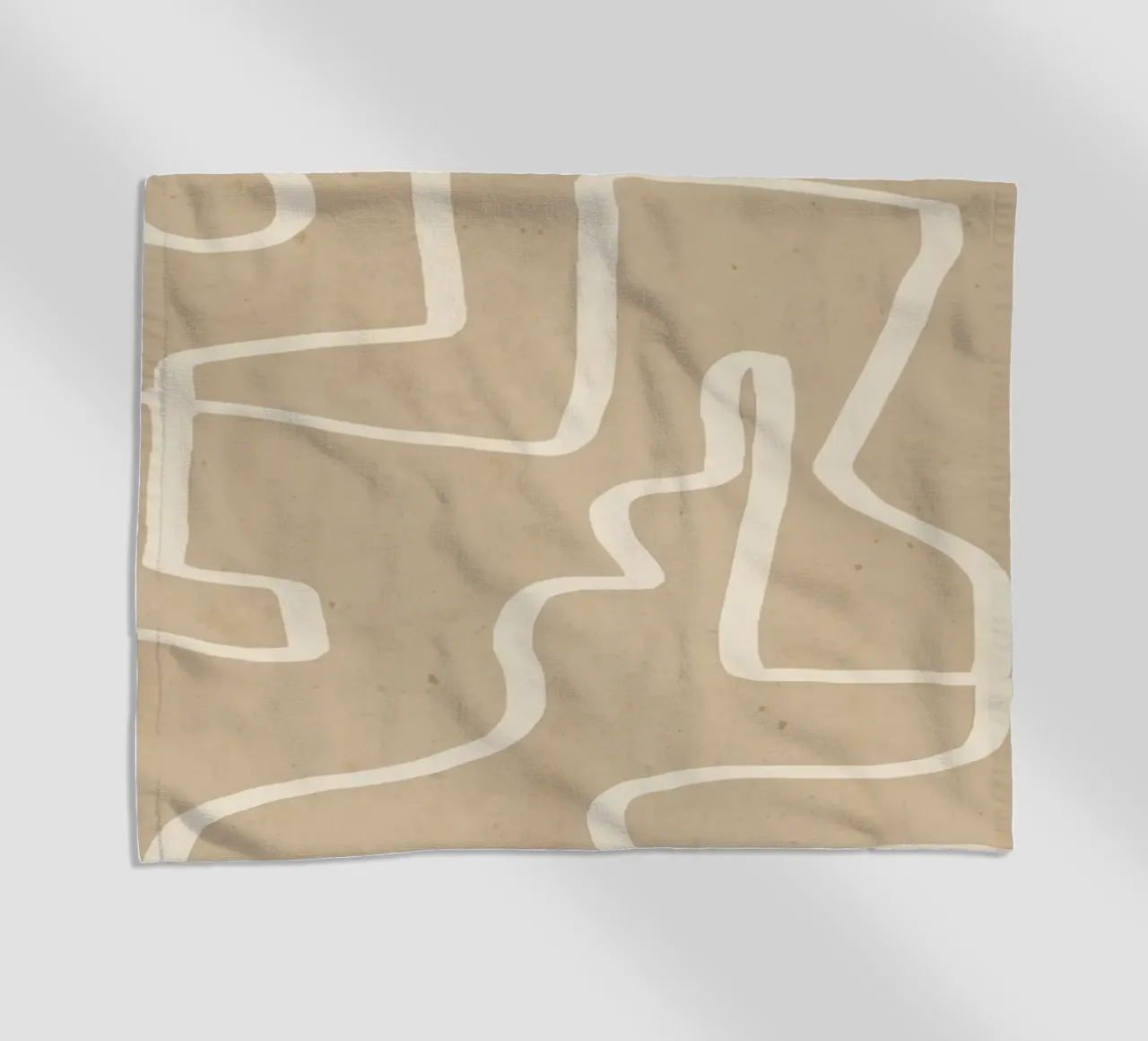 Abstract line art 143 beach towel by ThingDesign