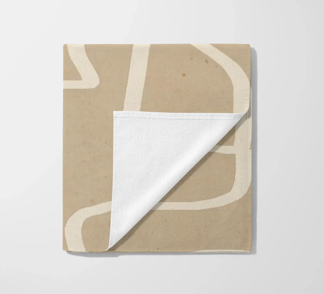Abstract line art 143 beach towel by ThingDesign