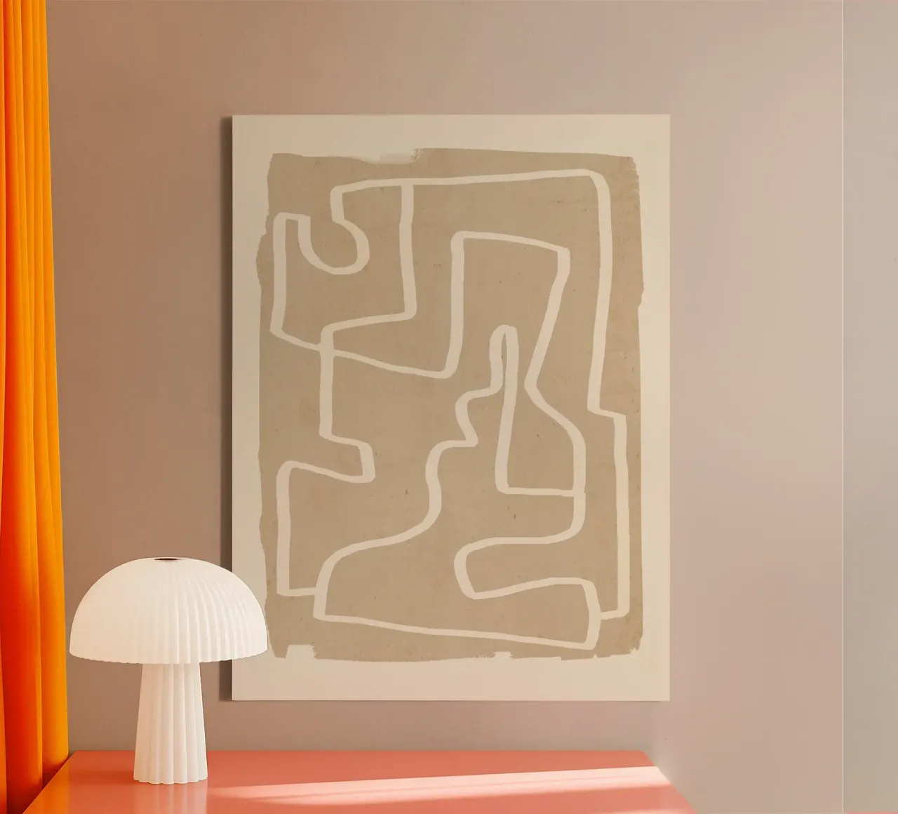 Abstract line art 143 canvas by ThingDesign