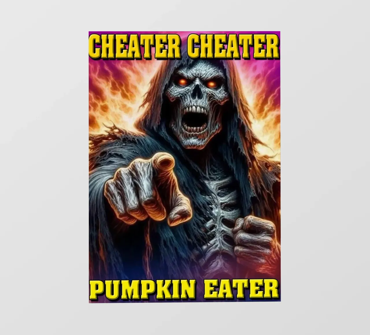 Evil Skeleton Funny Art Design pvc cover by samaras