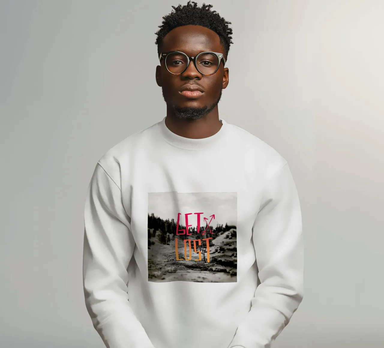 Get Lost - Red felpa da Leah Flores