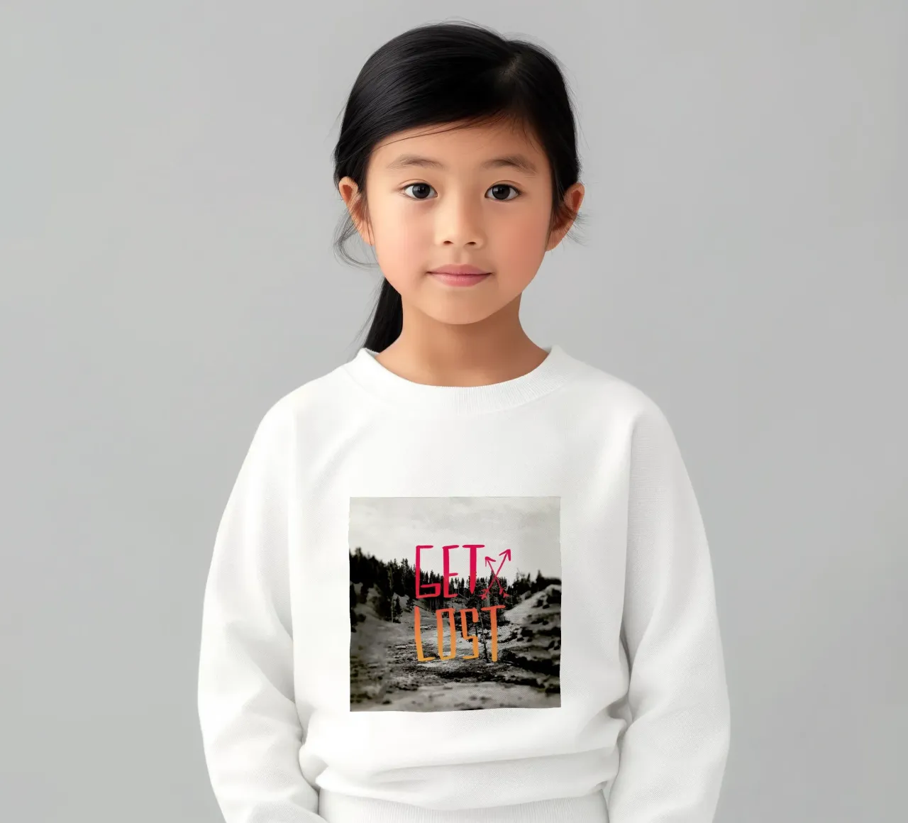 Get Lost - Red felpa bambino da Leah Flores
