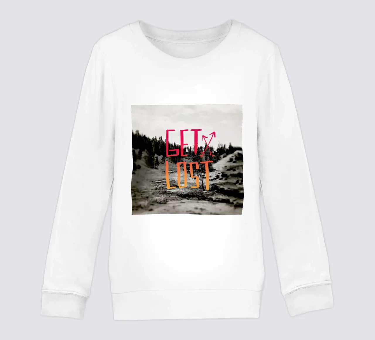 Get Lost - Red felpa bambino da Leah Flores