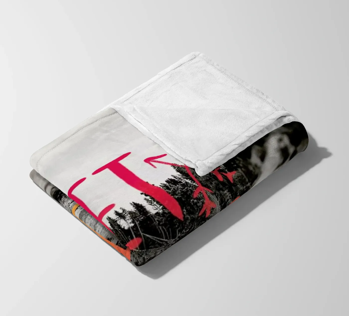 Get Lost - Red fleecedeken van Leah Flores