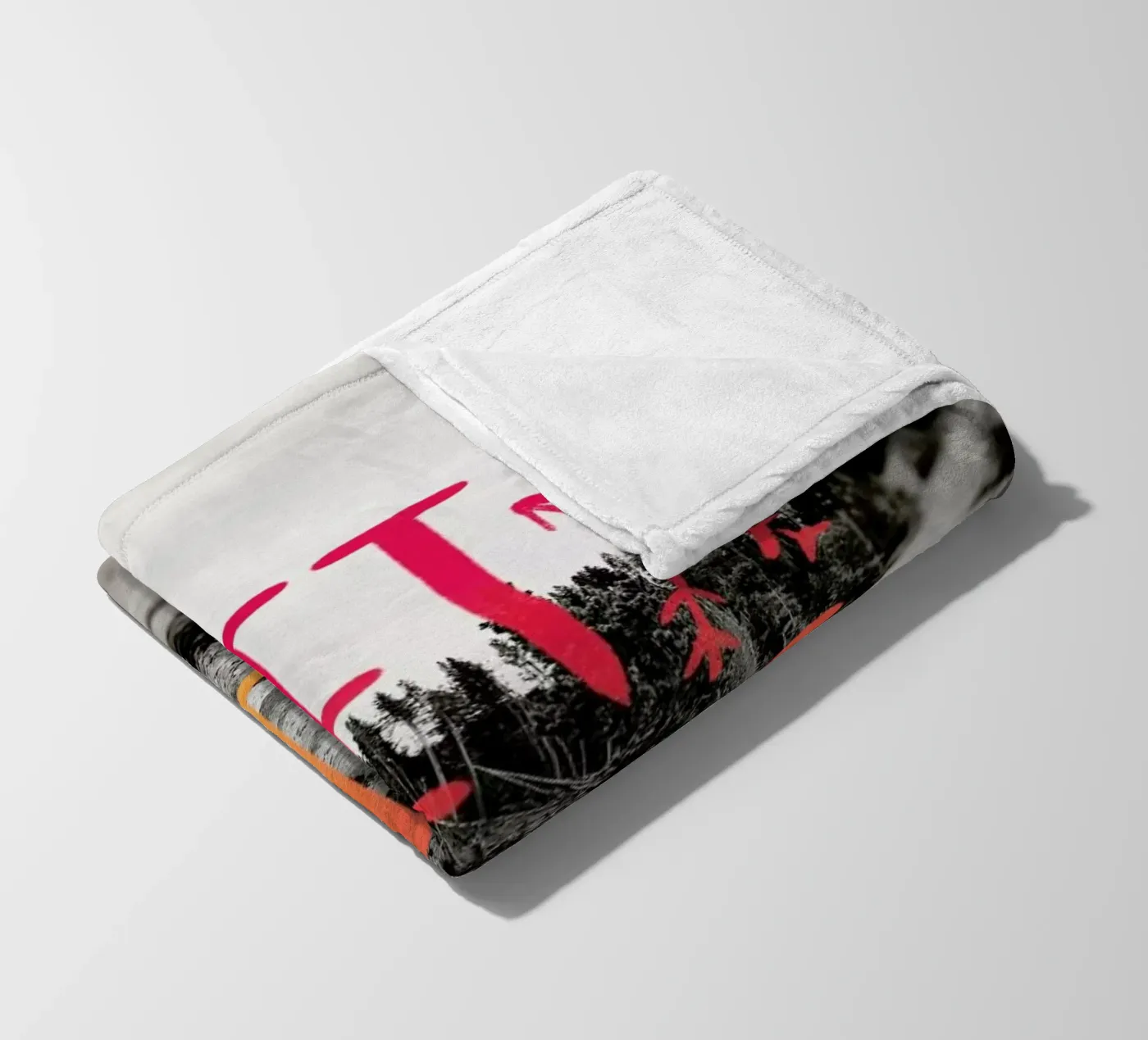 Get Lost - Red fleecedeken van Leah Flores