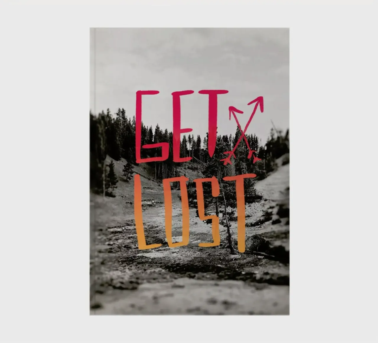 Get Lost - Red notebook by Leah Flores