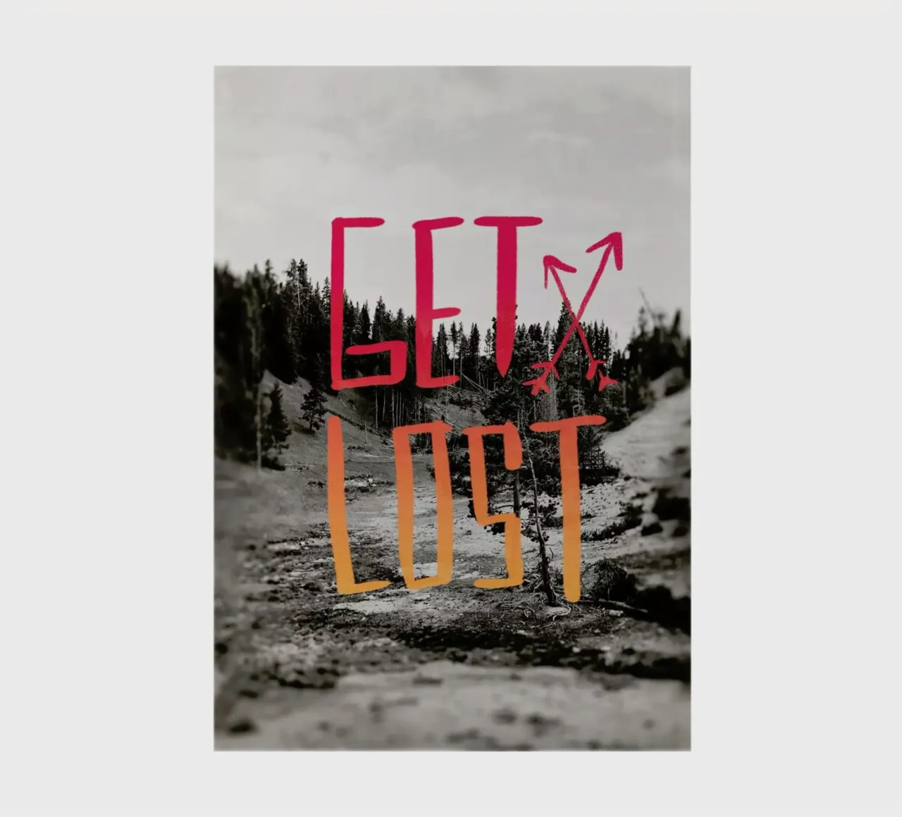 Get Lost - Red notebook by Leah Flores