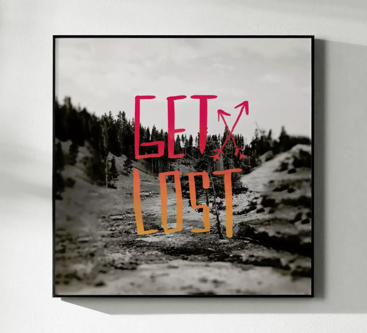 Get Lost - Red plexiglass da Leah Flores