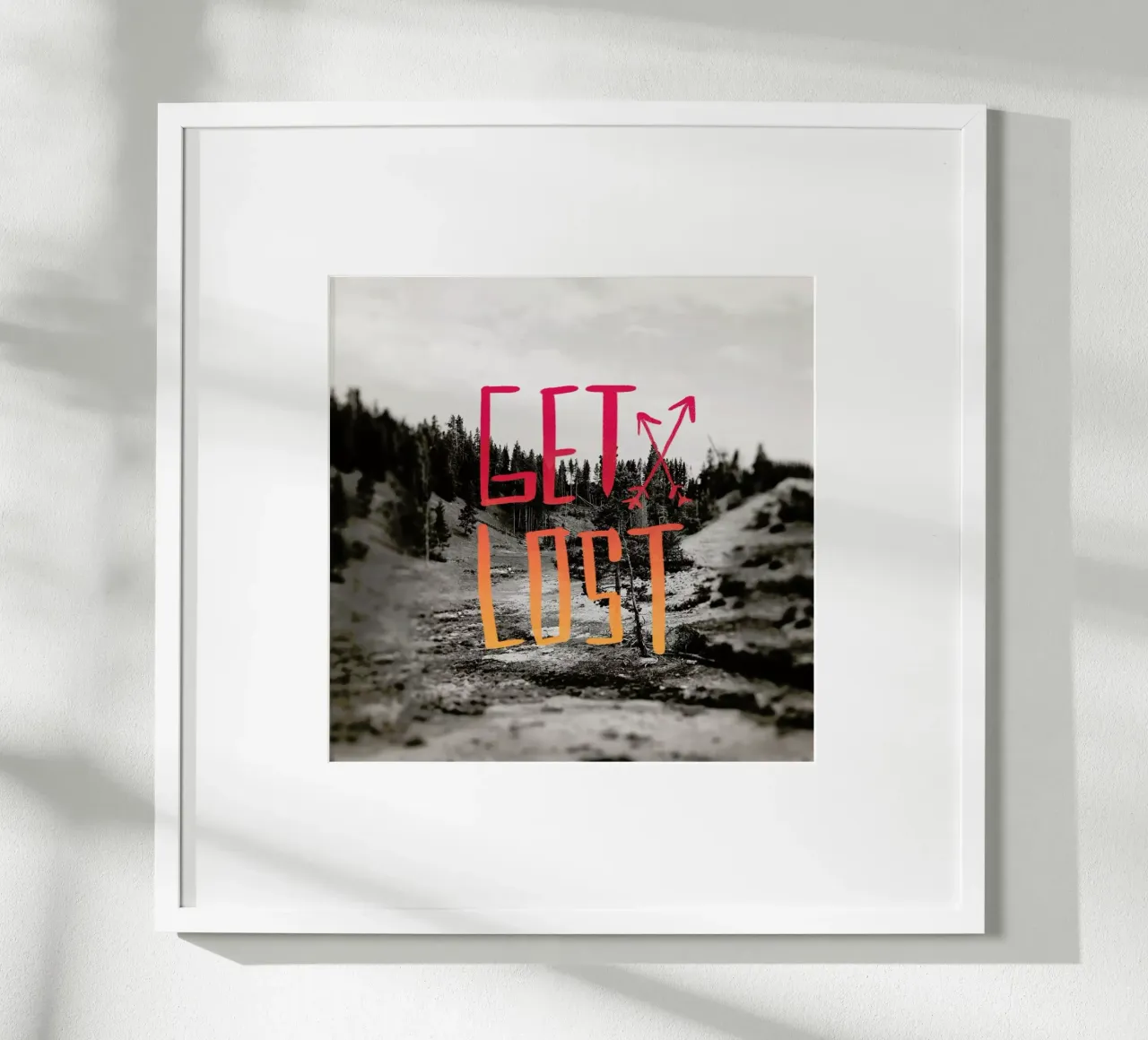 Get Lost - Red carta hahnemühle da Leah Flores