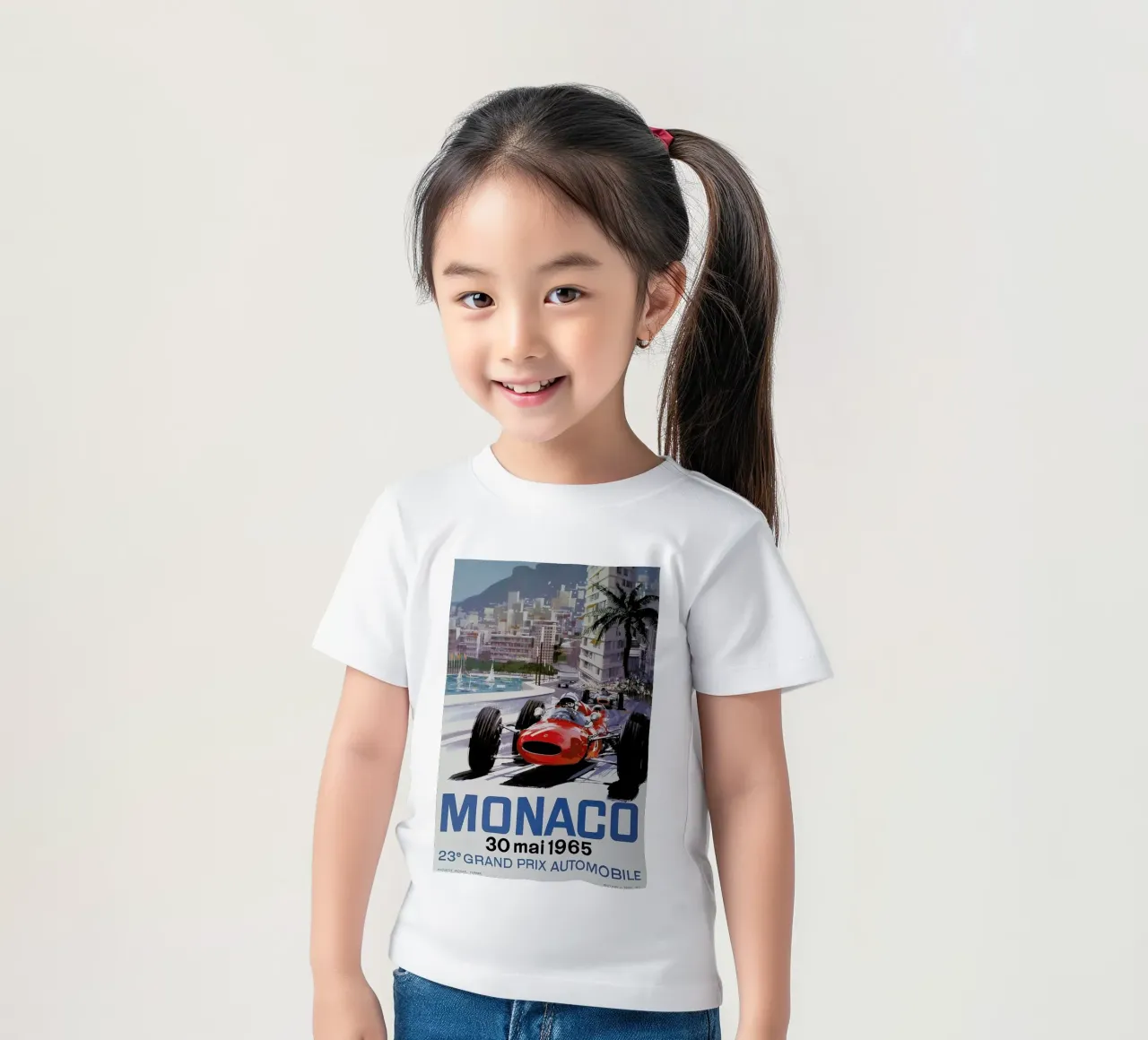 Monaco 1965 Kinder T-Shirt von Gallery Print and Art Limited
