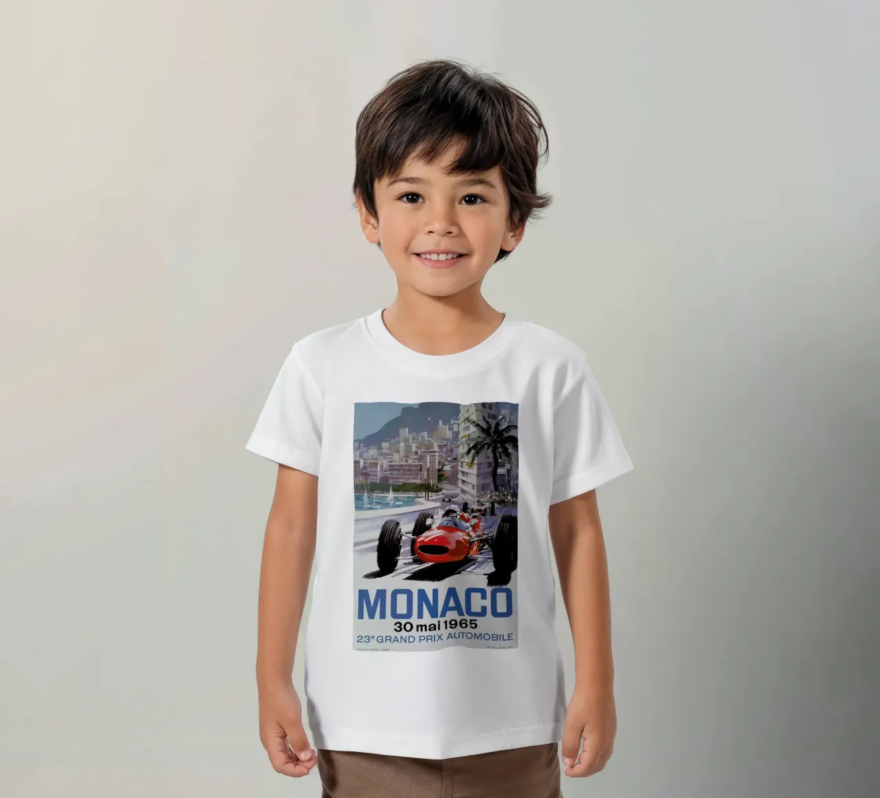Monaco 1965 Kinder T-Shirt von Gallery Print and Art Limited