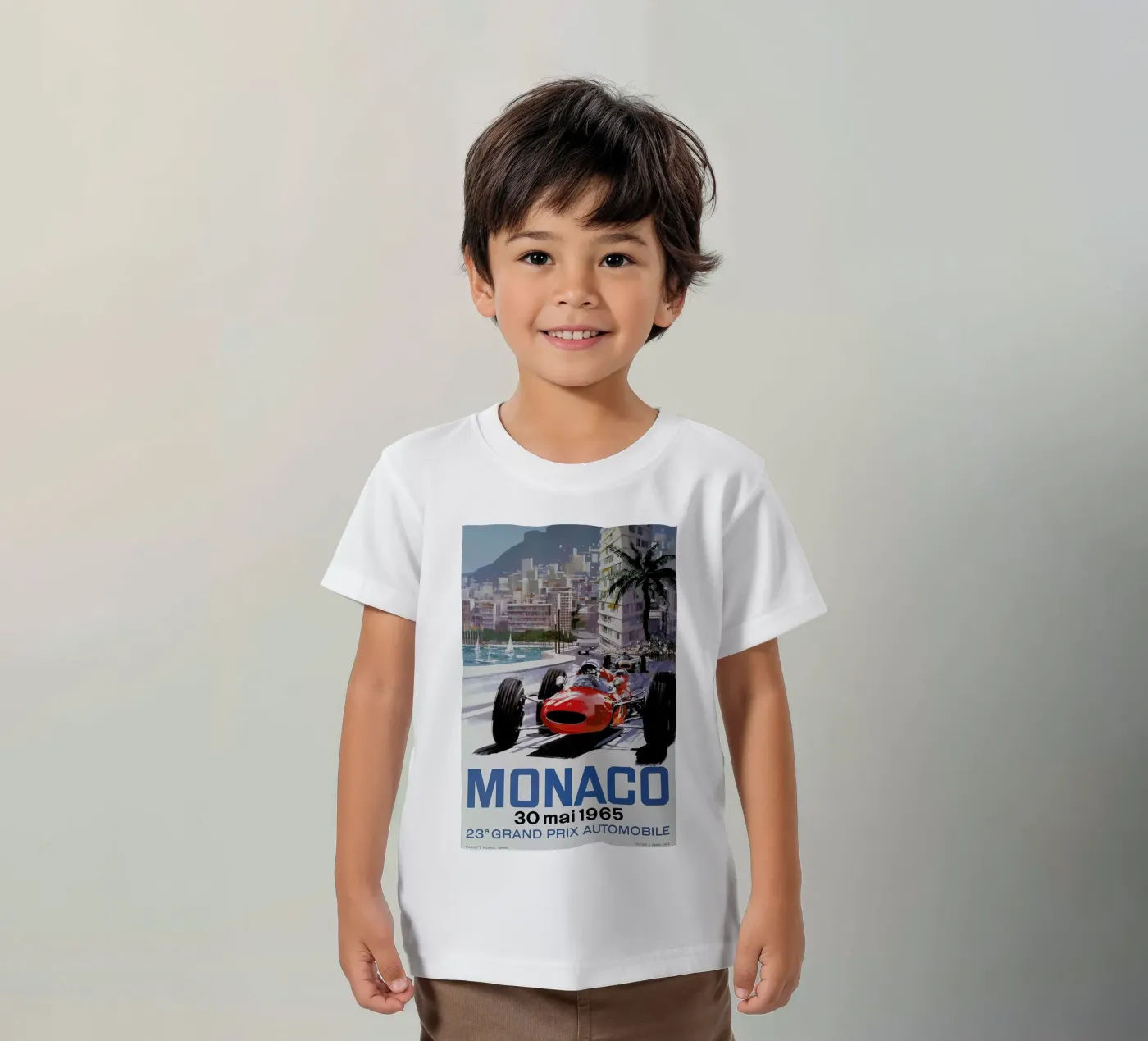Monaco 1965 t-shirt bambini da Gallery Print and Art Limited