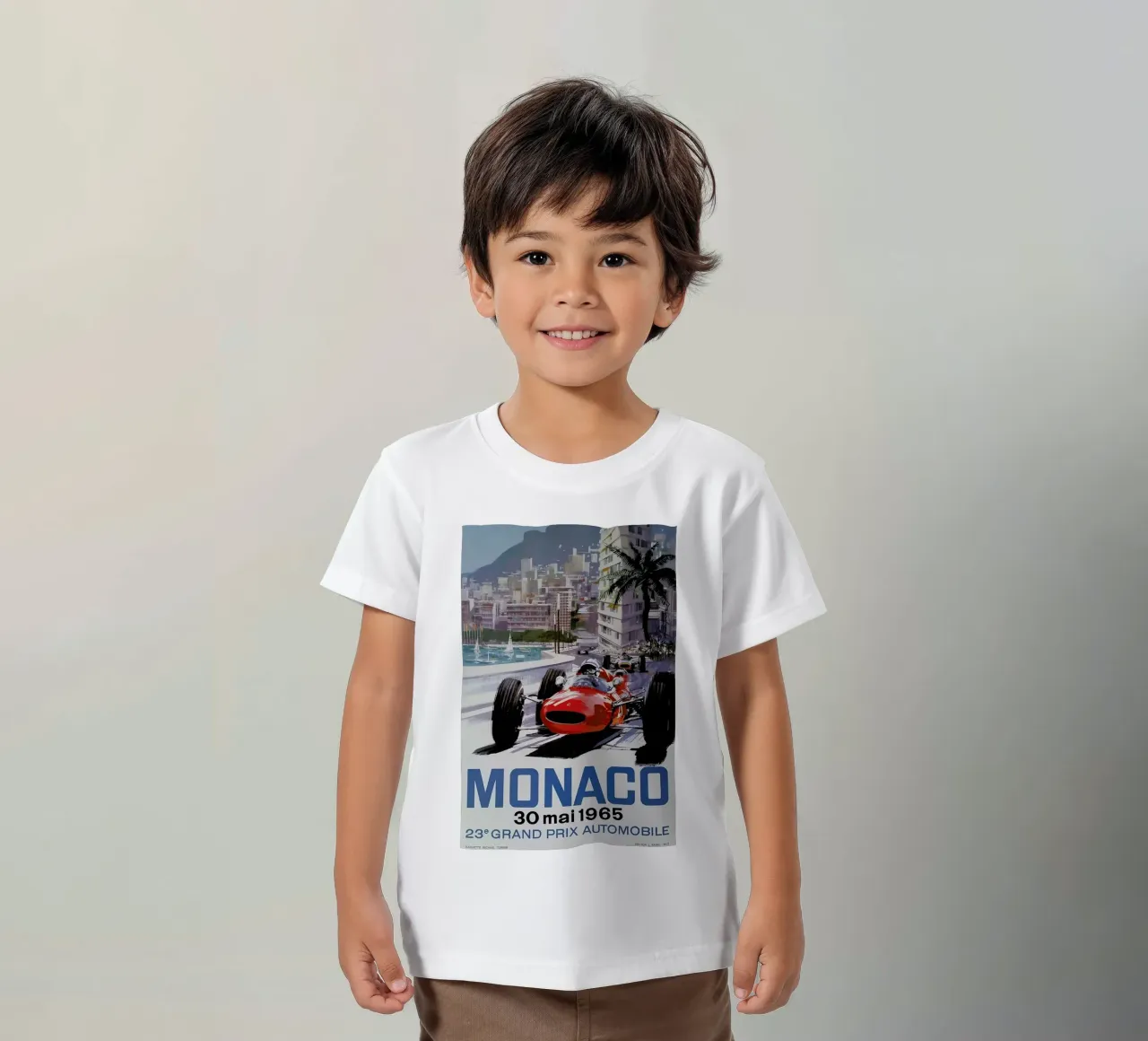 Monaco 1965 Kinder T-Shirt von Gallery Print and Art Limited