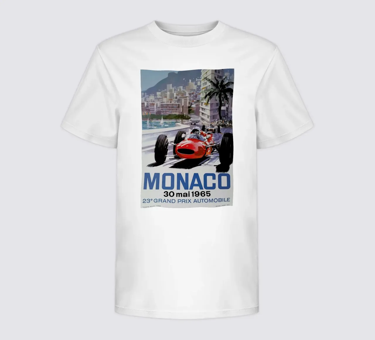 Monaco 1965 Kinder T-Shirt von Gallery Print and Art Limited