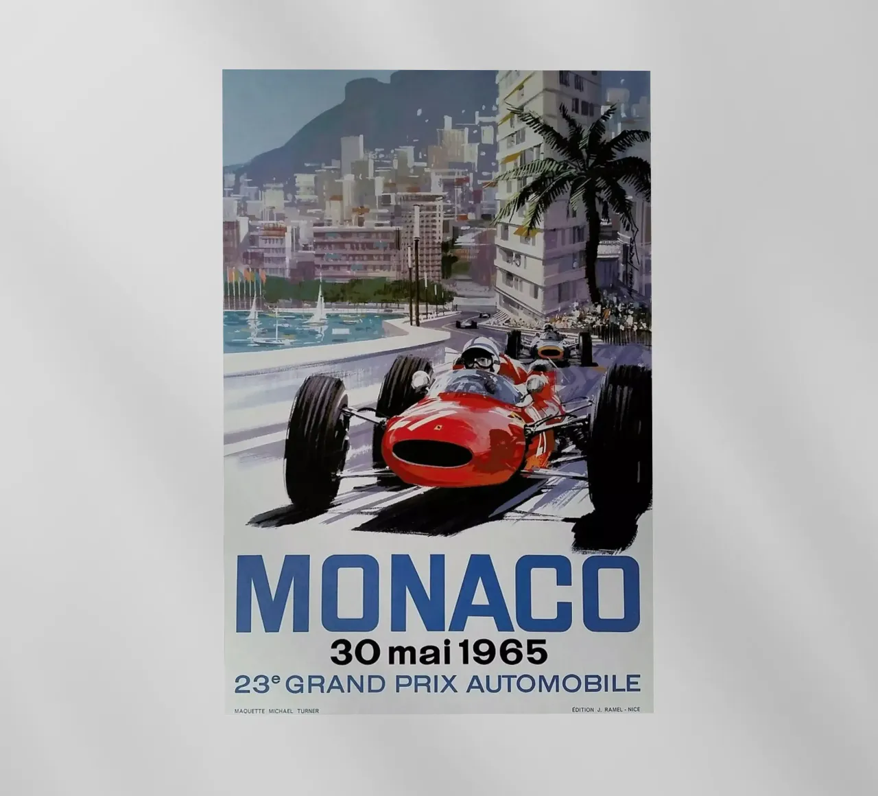 Monaco 1965 pellicola backlit da Gallery Print and Art Limited