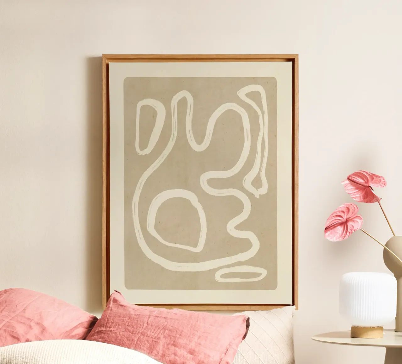 Abstract line art 71 canvas by ThingDesign