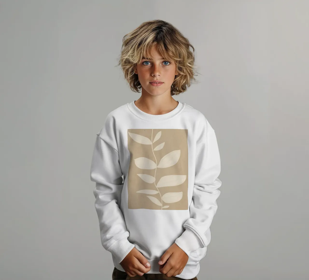 minimal plant 2a kids sweatshirt by ThingDesign