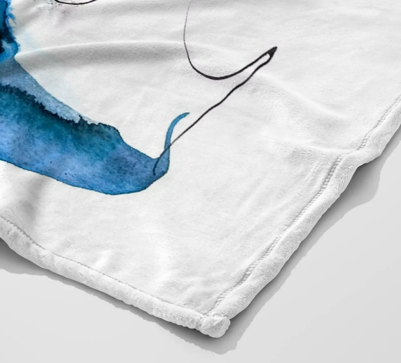 Wave fleece blanket by Klaus with K