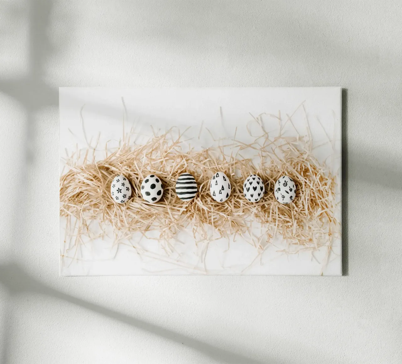 Pastel Nesting canvas met Baklijst van PhotoVibe Decor