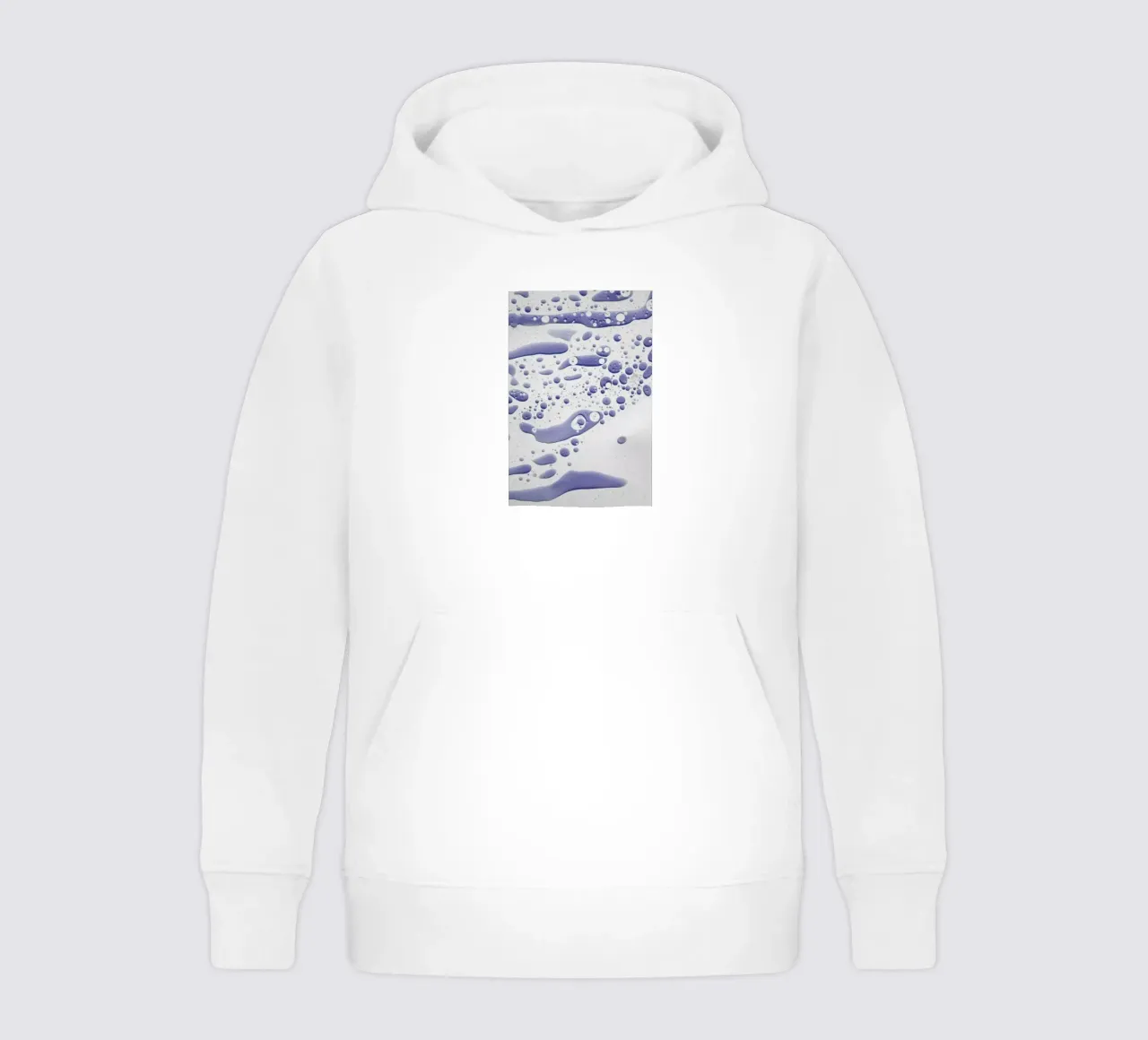 Abstract Color Confetti - Inky Blue felpa bambino con cappuccio da Studio Nahili