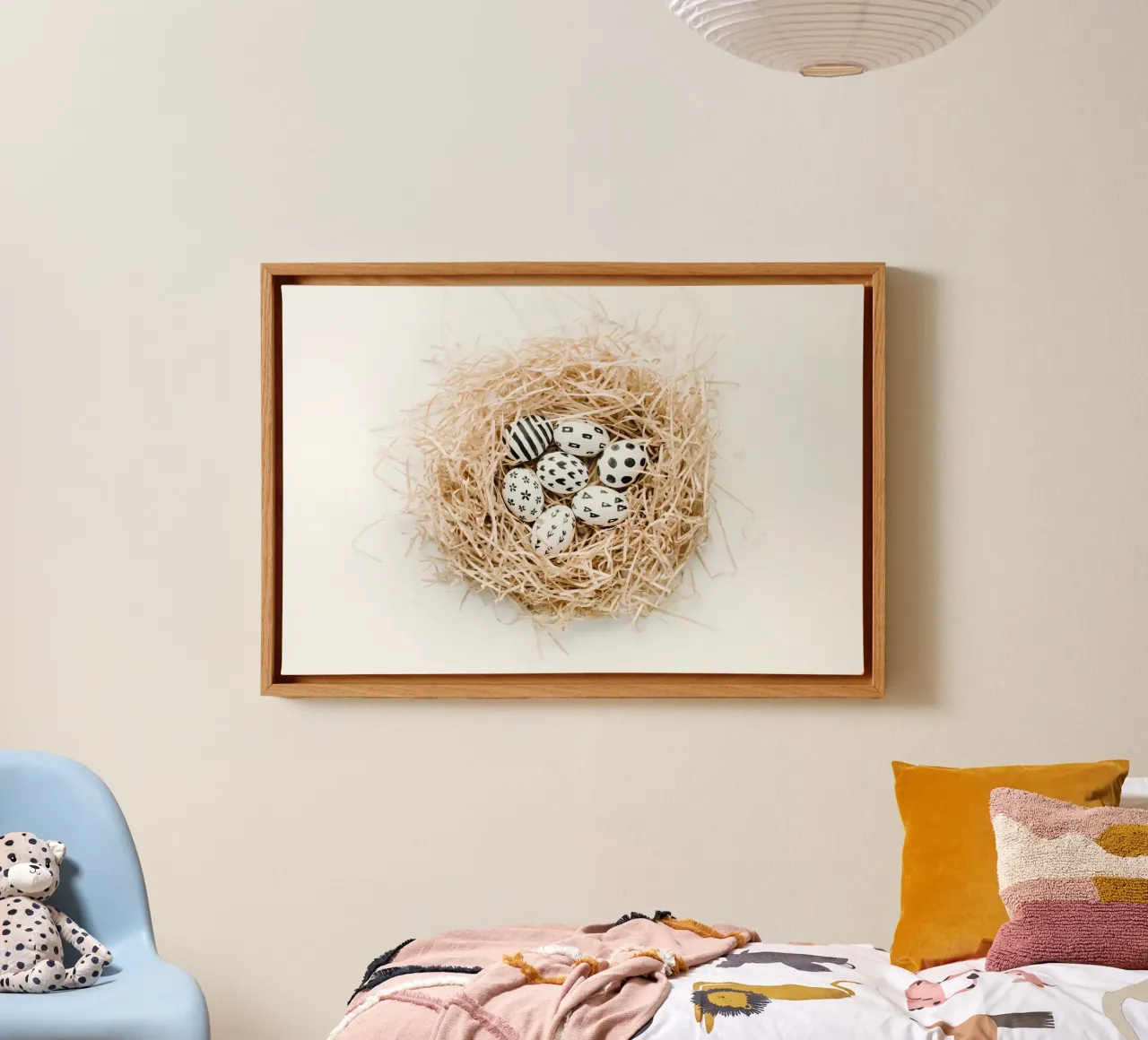 Pastel Nesting canvas met Baklijst van PhotoVibe Decor
