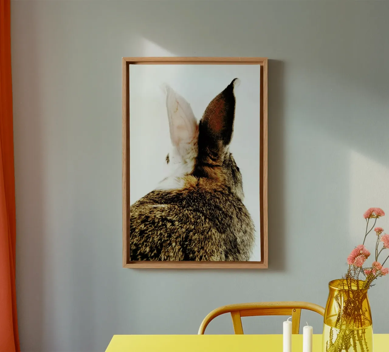 Bunny Ears tela con Cornice a cassetta da Natural Kingdom