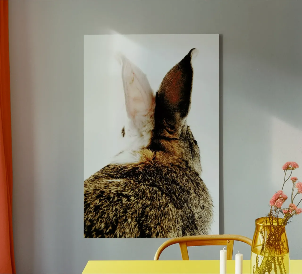 Bunny Ears tela con Cornice a cassetta da Natural Kingdom